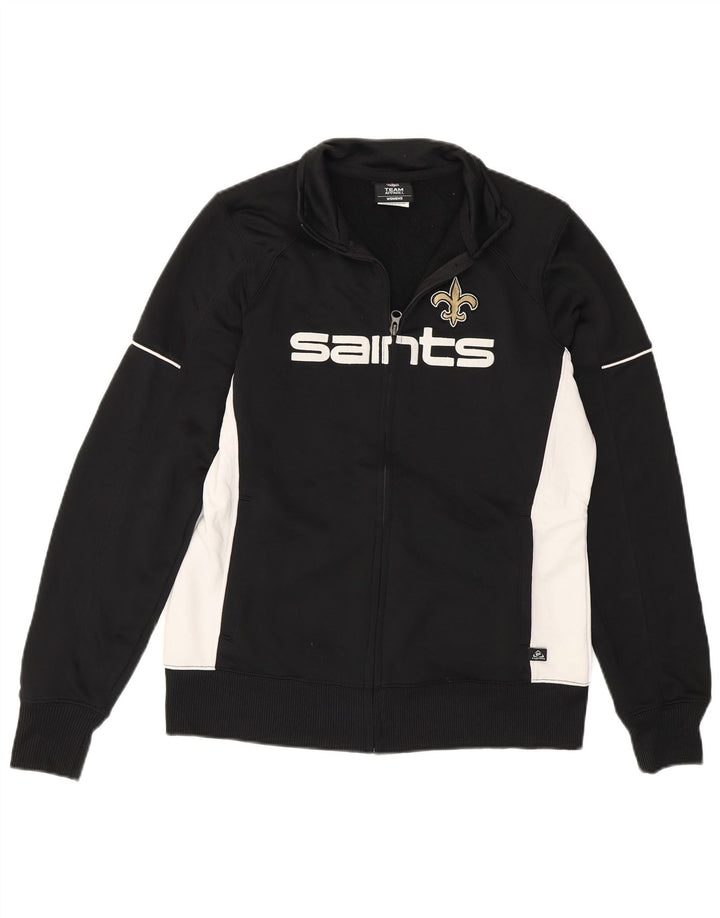 NFL New Orleans Saints - Chaqueta de chándal para mujer, talla M, color negro