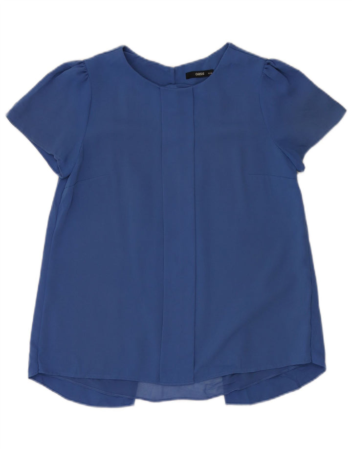 Blusa Oasis para mujer Top UK 10 Small Poliéster azul