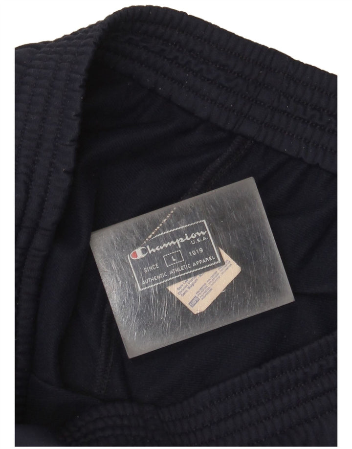 Champion Pantalón De Chándal Para Hombre Grande Azul Marino Poliéster