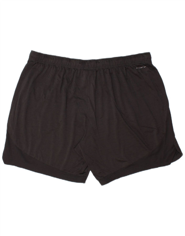 RUSSELL ATHLETIC Pantalones cortos deportivos Dri-Power para hombre XL Poliéster negro