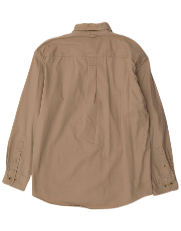 Timberland Camisa De Pana Para Hombre Algodón Beige Grande