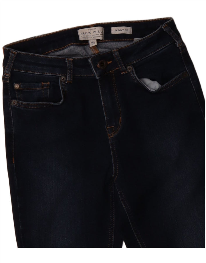 Vaqueros Pitillo Mujer Jack & Jones W26 L28 Poliéster Azul Marino