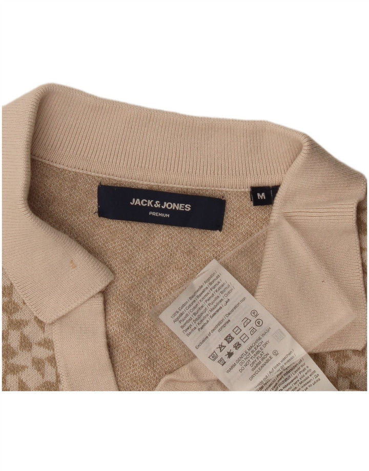 Polo Jack & Jones Hombre Algodón Geométrico Beige Medio