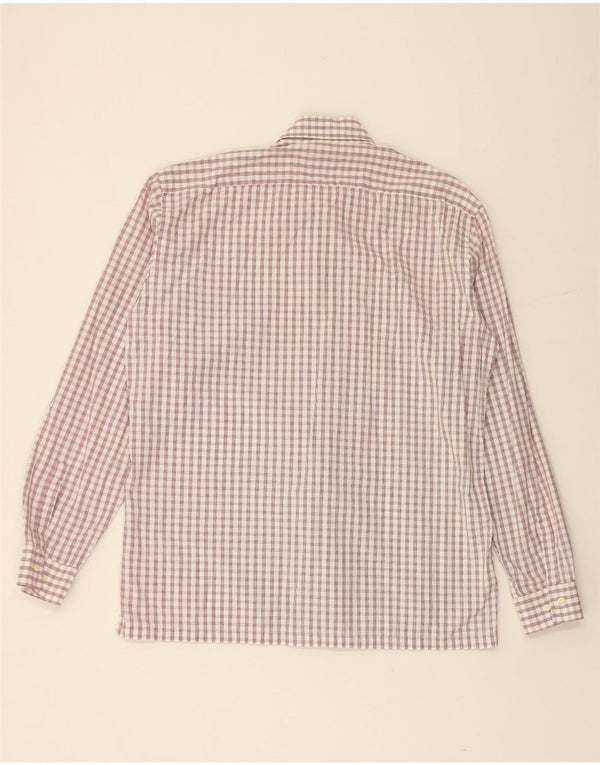 Camisa HUGO BOSS para hombre talla 16 41 Algodón a cuadros blanco grande