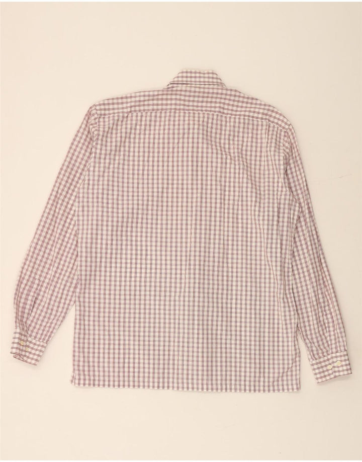 Camisa HUGO BOSS para hombre talla 16 41 Algodón a cuadros blanco grande