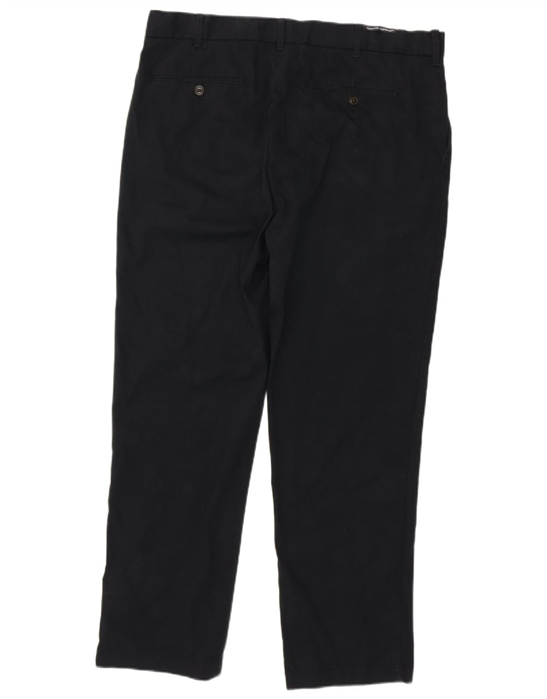 MARKS & SPENCER Pantalón chino recto para hombre W38 L31 Algodón negro