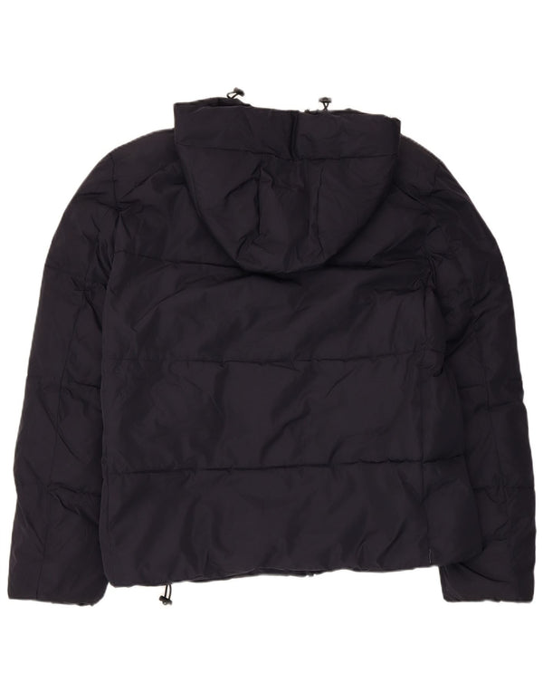 French Connection Chaqueta acolchada con capucha para hombre UK 38 Medium Azul marino