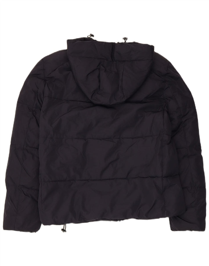 French Connection Chaqueta acolchada con capucha para hombre UK 38 Medium Azul marino