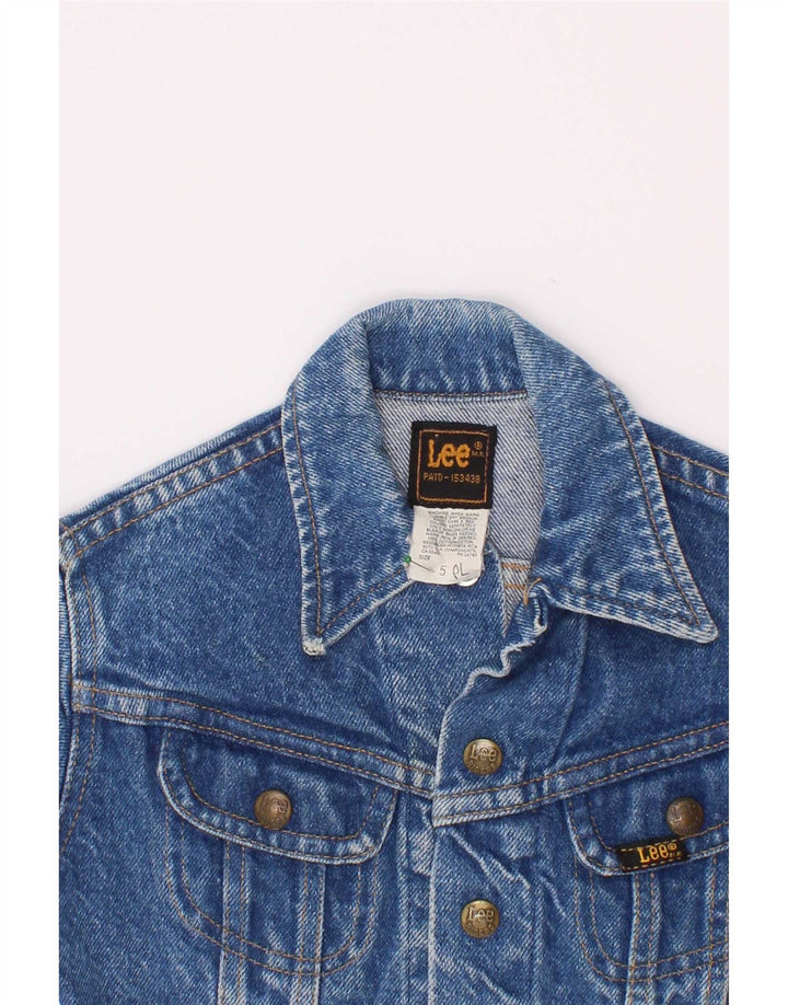 Lee Chaqueta vaquera para niña 4-5 años Grande Algodón azul