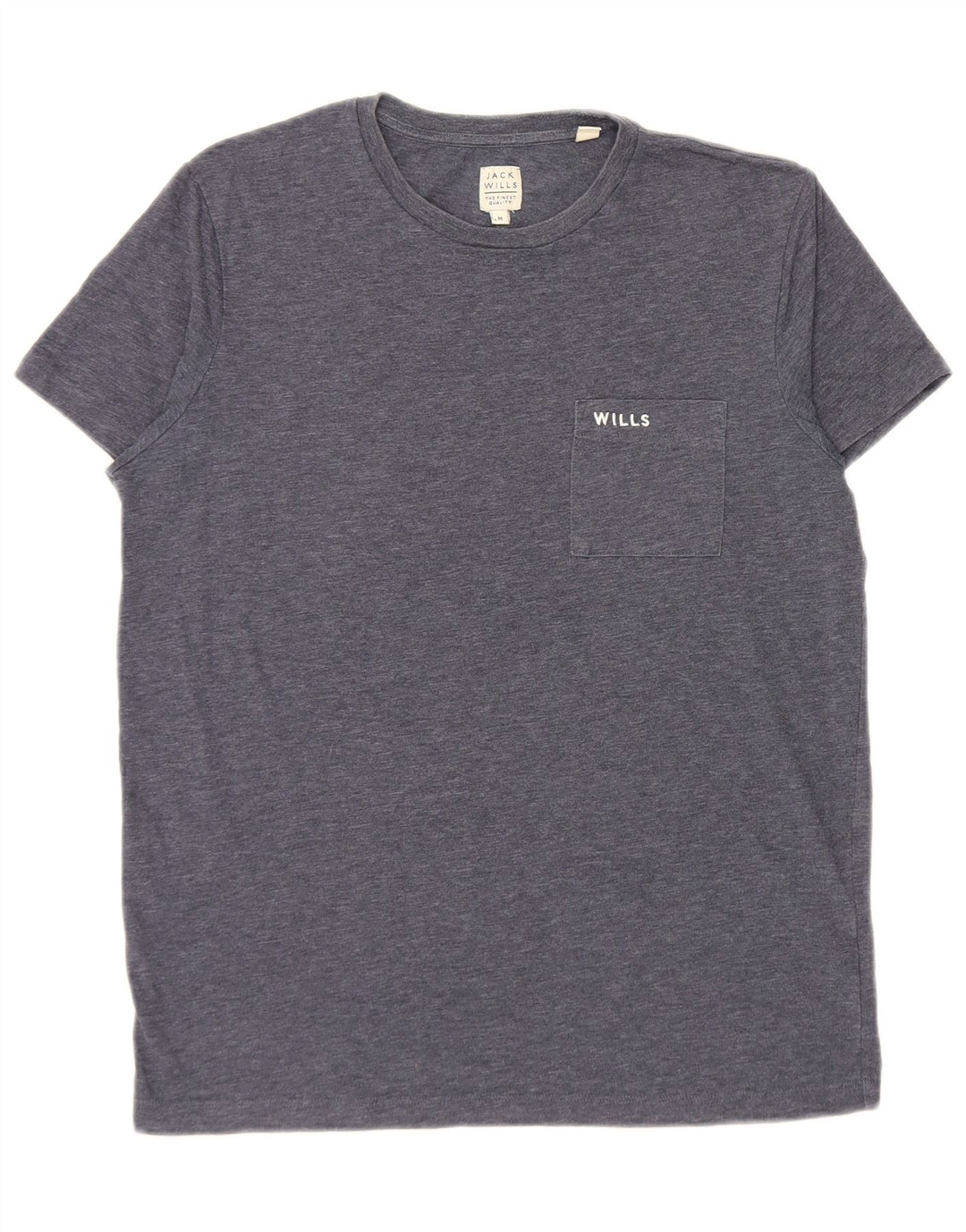 Camiseta Jack Wills para hombre Top mediano de algodón moteado en azul marino
