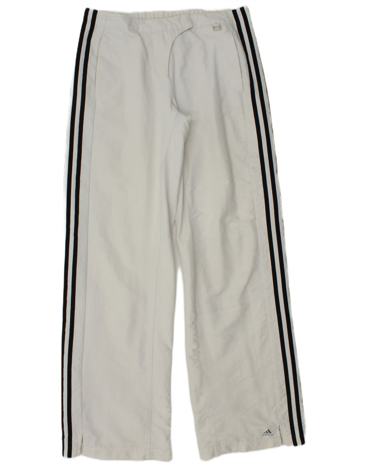 Adidas Pantalones impermeables Climalite para mujer UK 10 Small White Poliéster