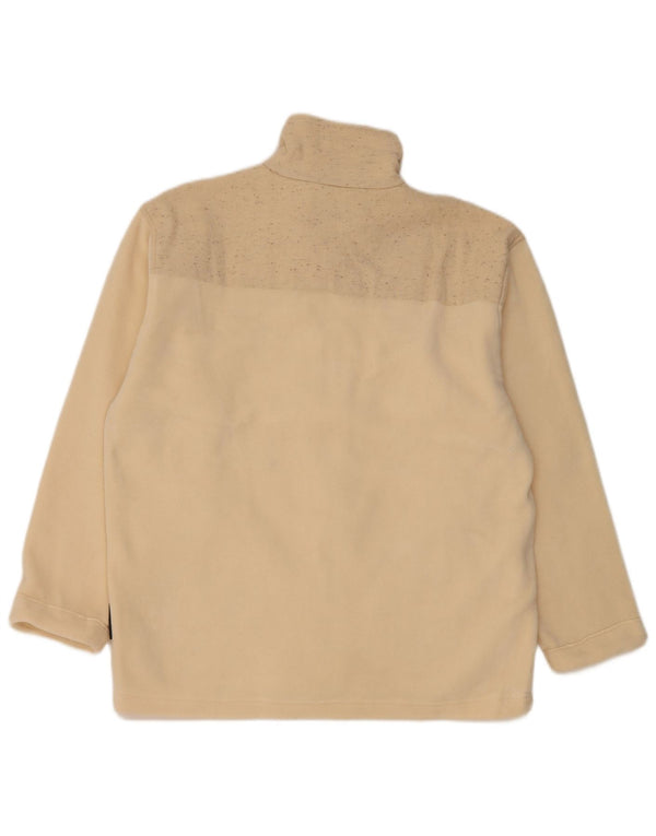 Silvy Chaqueta polar para mujer UK 46 Grande Beige Floral Poliéster