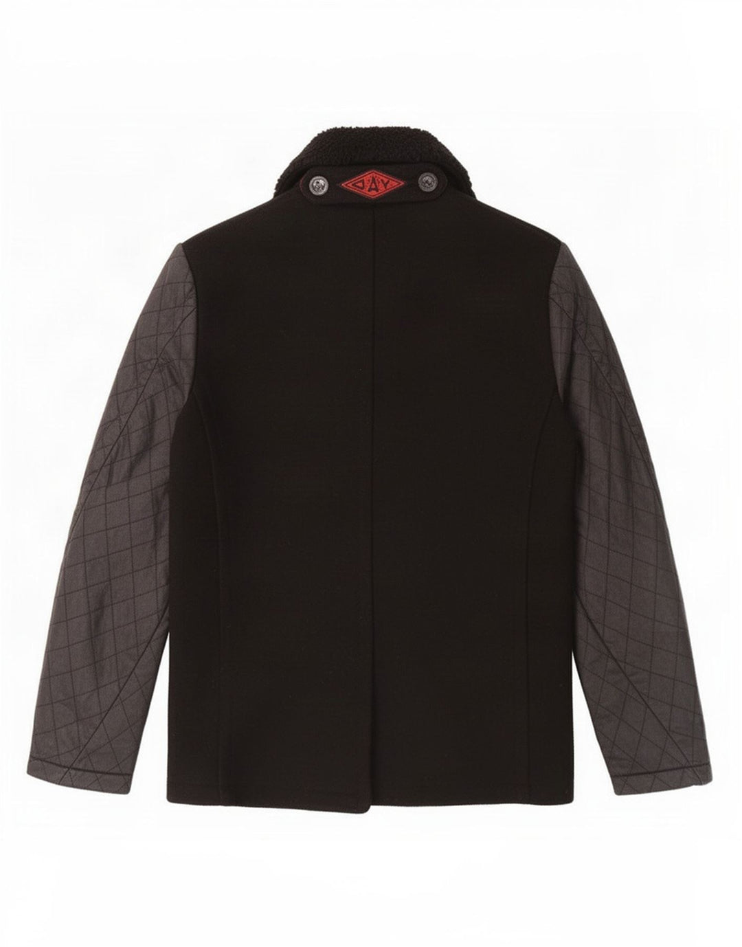 Superdry Chaquetón De Lana Negra Mediana Para Hombre