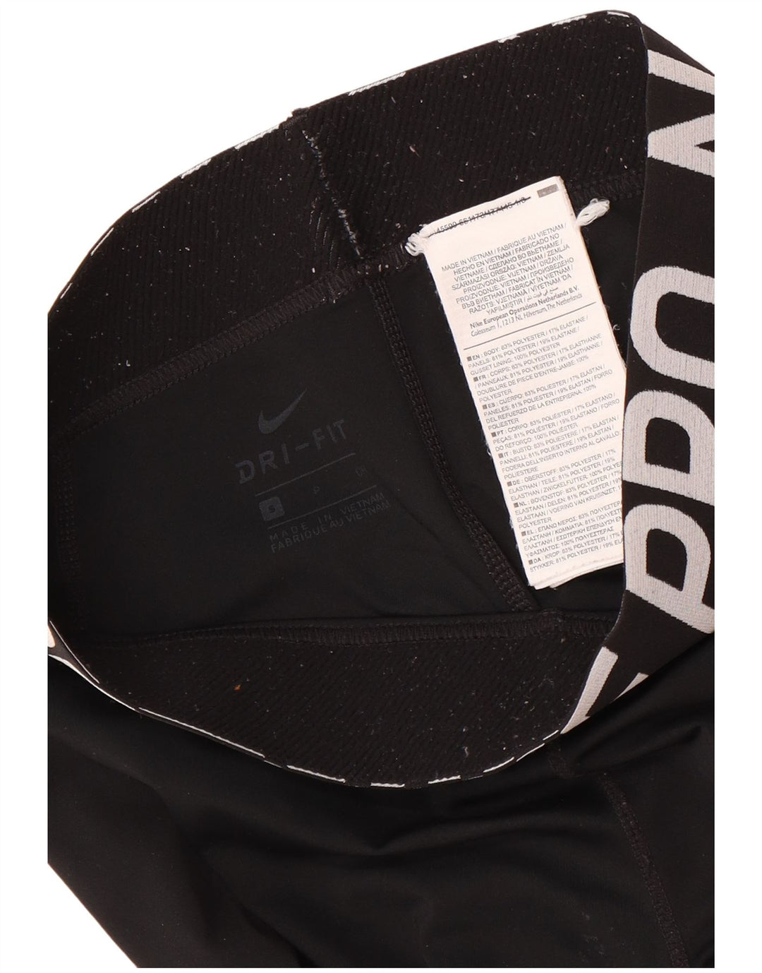 Nike Leggings Dri Fit Graphic para mujer UK 8 Small Poliéster negro