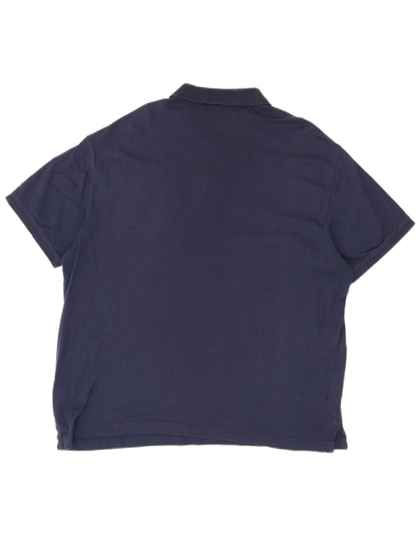 Van Heusen Polo para hombre grande azul marino algodón