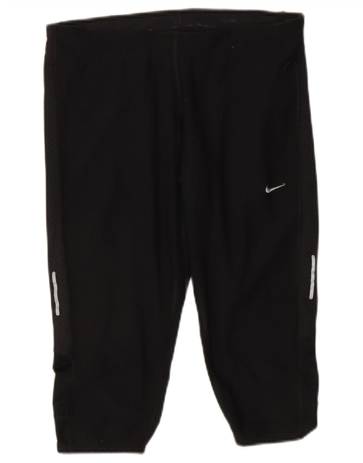 Nike - Leggings capri Dri Fit para mujer, talla M, poliéster negro
