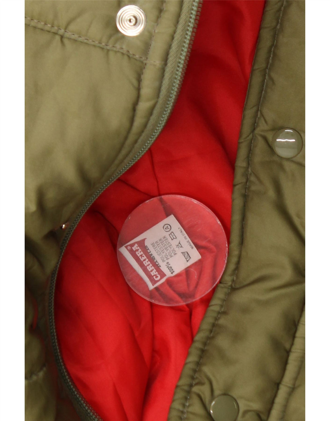 Chaleco acolchado Carrera para hombre UK 40 Large Caqui Colorblock Poliéster