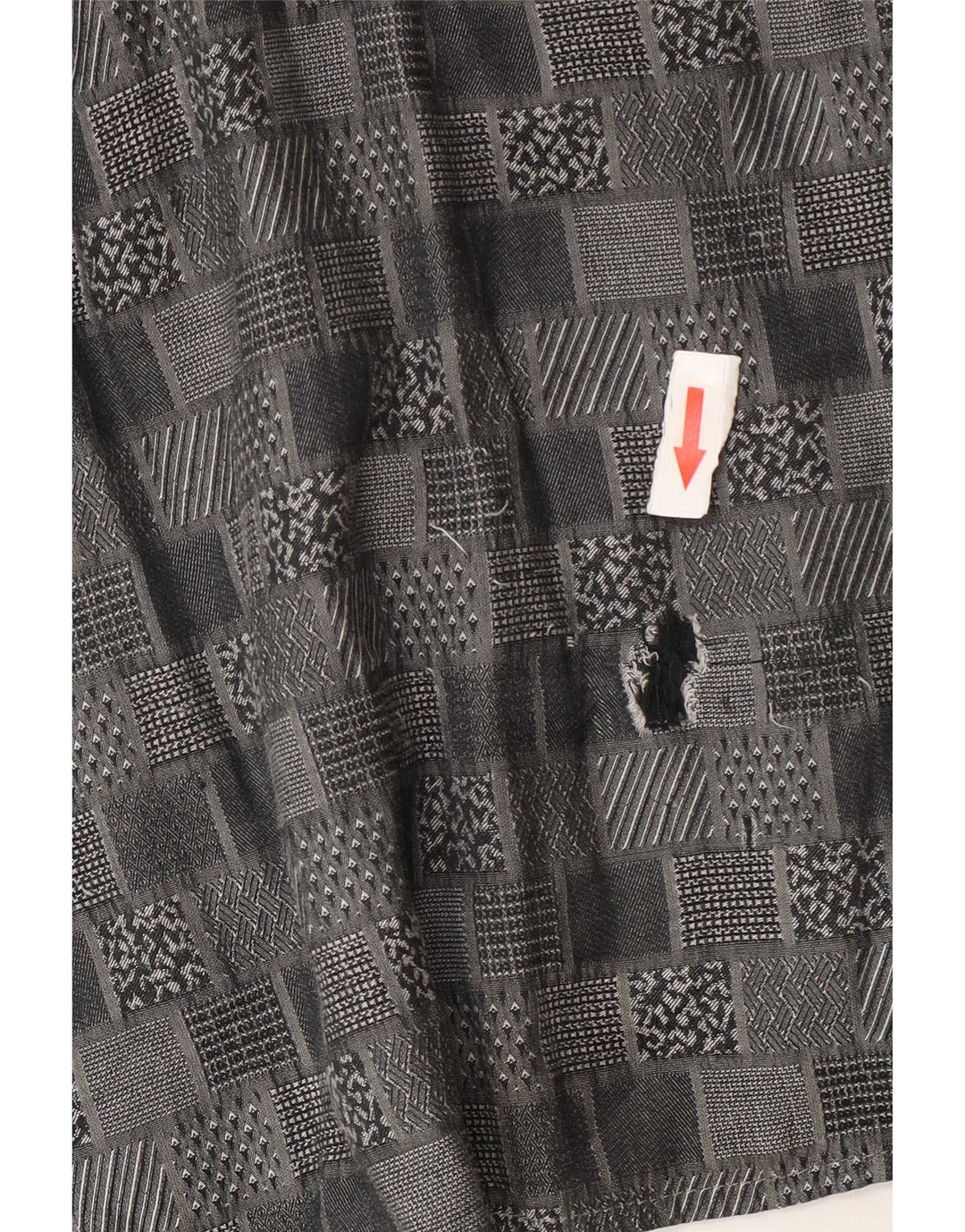 Camisa Canda para hombre talla 39/40 15 1/2 gris medio geométrico