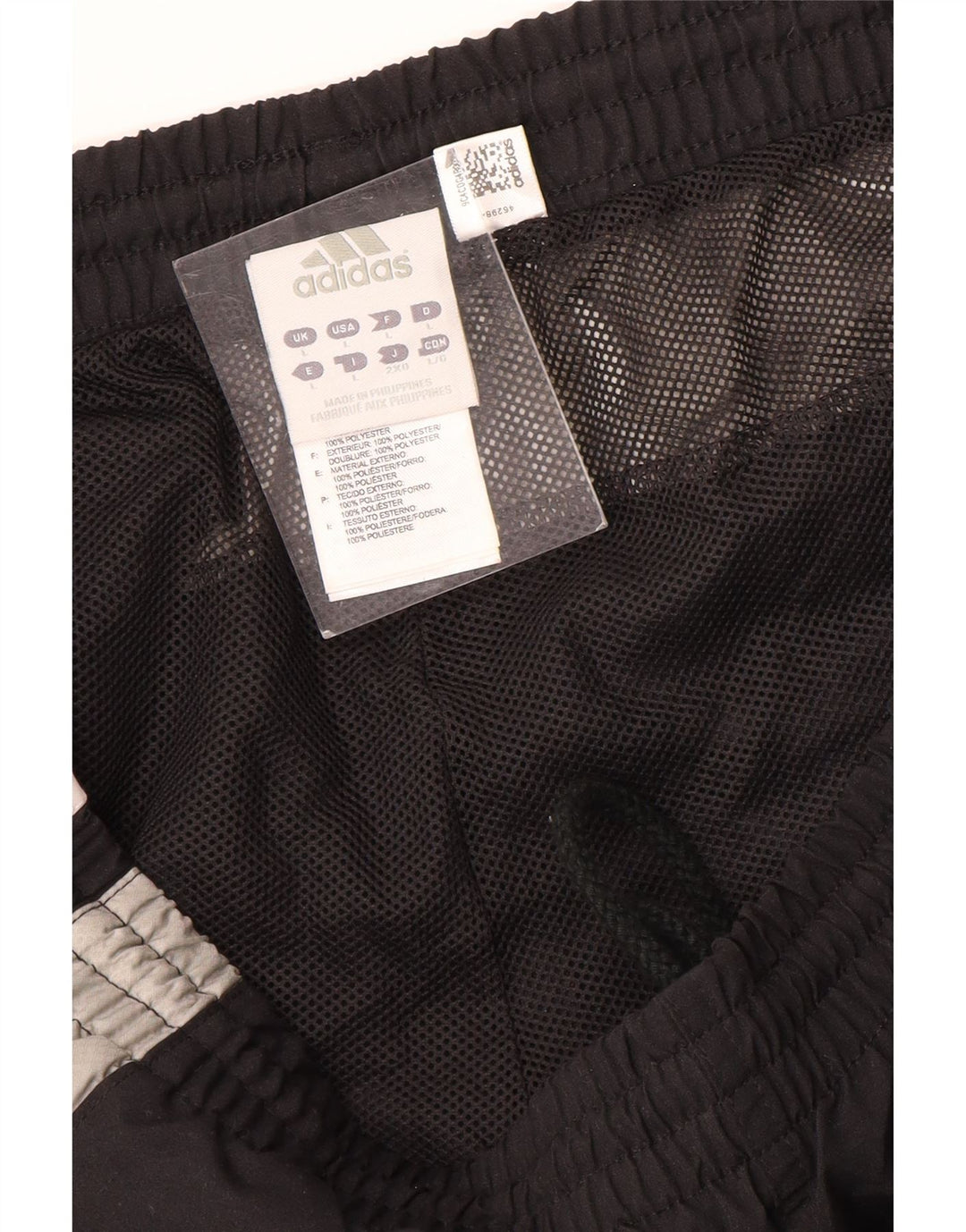 Adidas - Pantalón de chándal para hombre, talla grande, color negro, poliéster