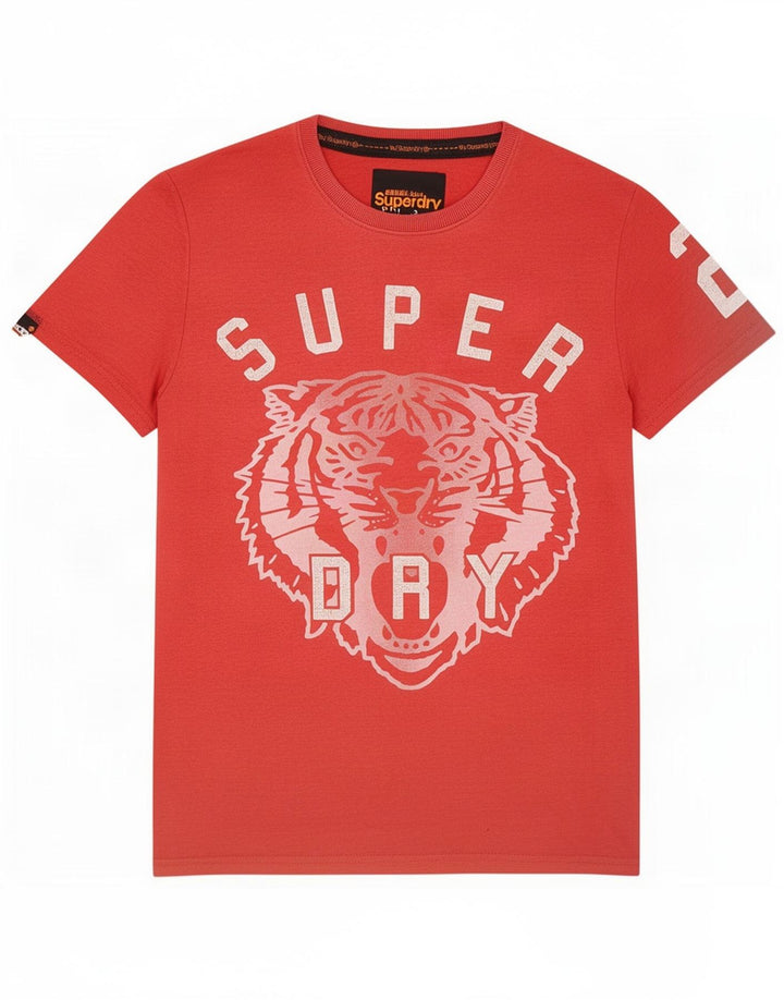Superdry Camiseta Gráfica De Algodón Rojo Medio Para Hombre