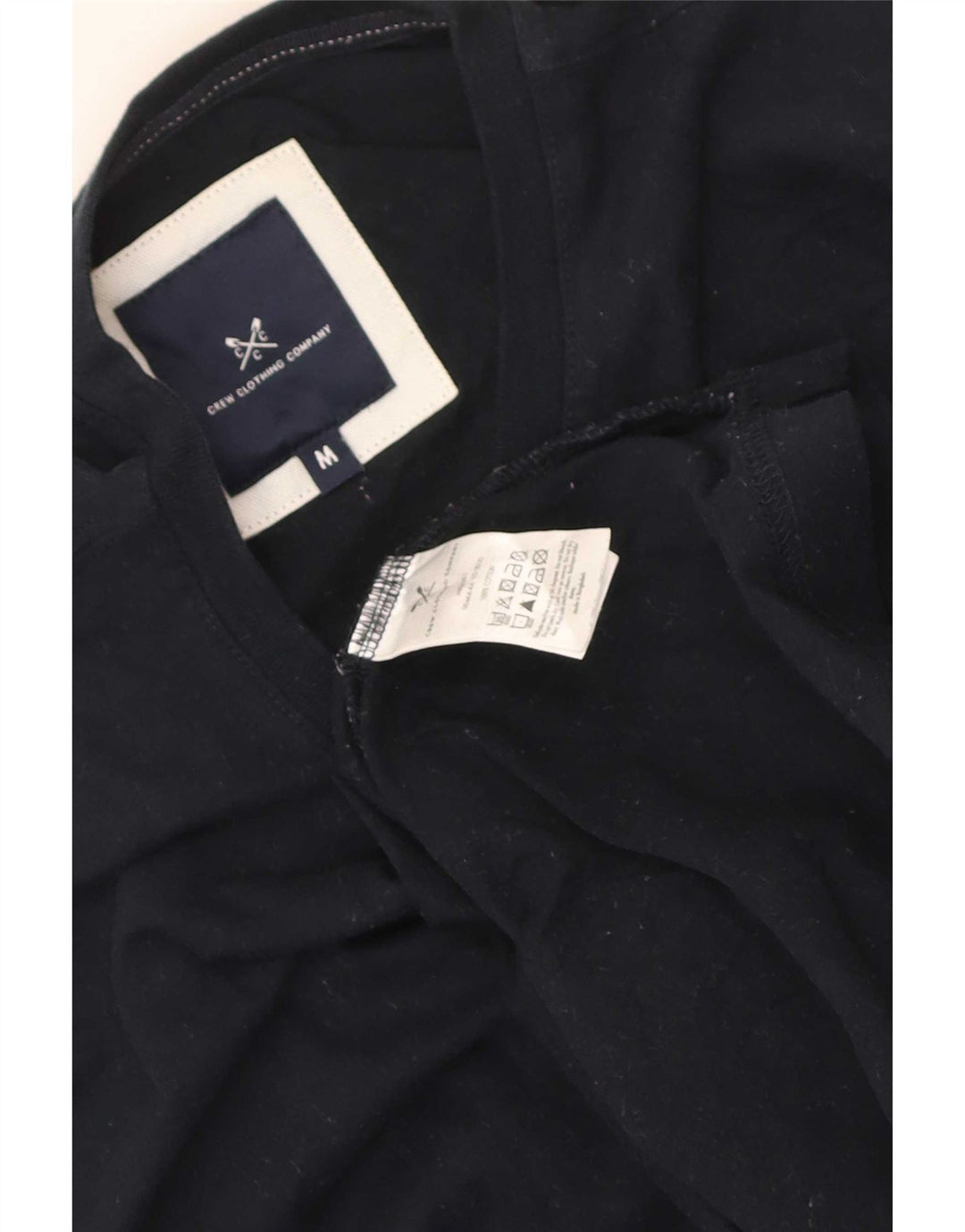 Crew Clothing Camiseta para hombre Top Medium Azul marino Algodón