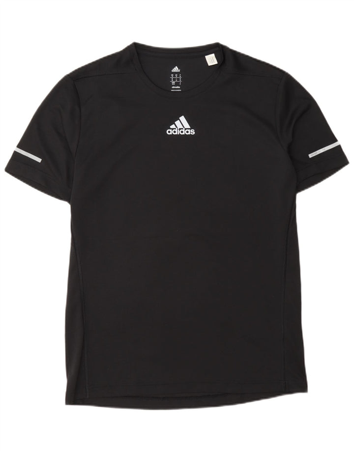 Adidas Mens Climalite Camiseta Top Mediano Negro