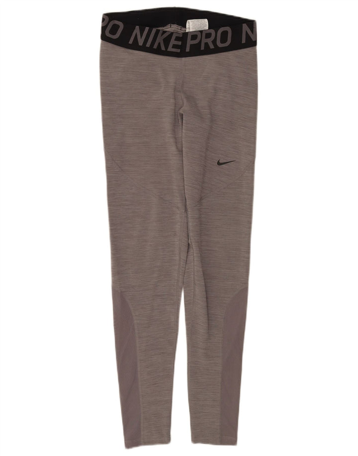 Nike Leggings Dri Fit Graphic para mujer, talla 40, color gris medio