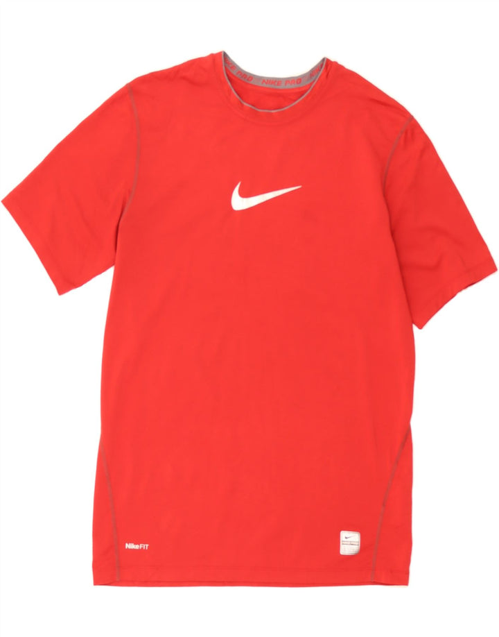 NIKE Womens T-Shirt Top US 14/16 Large Red Polyester Vintage Nike and Second-Hand Nike from Messina Hembry 