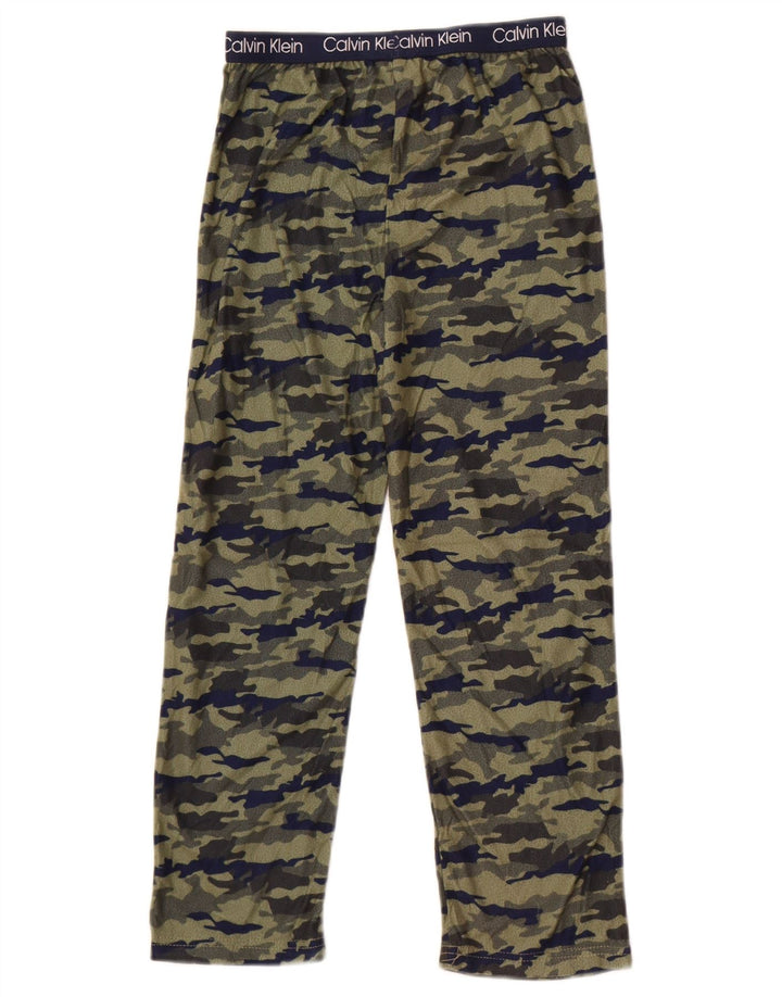 Calvin Klein Pantalones de chándal para niño 7-8 años Camuflaje Verde Medio