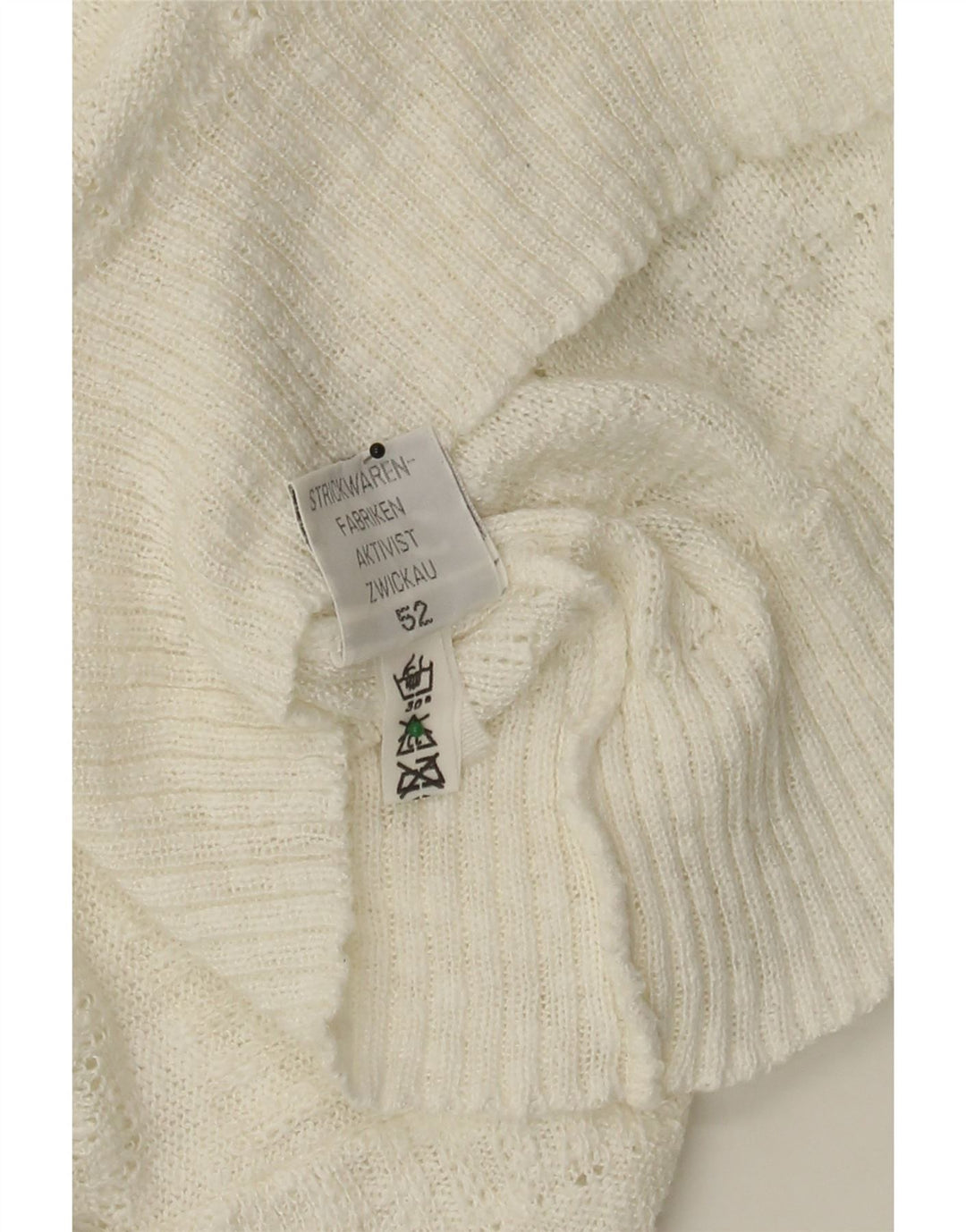 VINTAGE Womens Crew Neck Jumper Sweater IT 52 2XL White Vintage Vintage and Second-Hand Vintage from Messina Hembry 