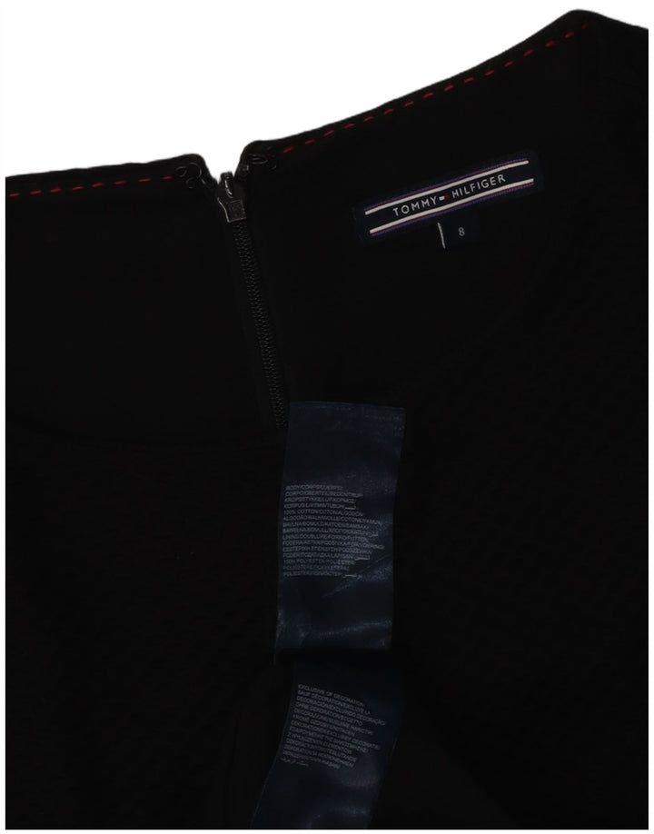 Tommy Hilfiger Vestido sin mangas para mujer US 8 Mediano Negro Poliéster