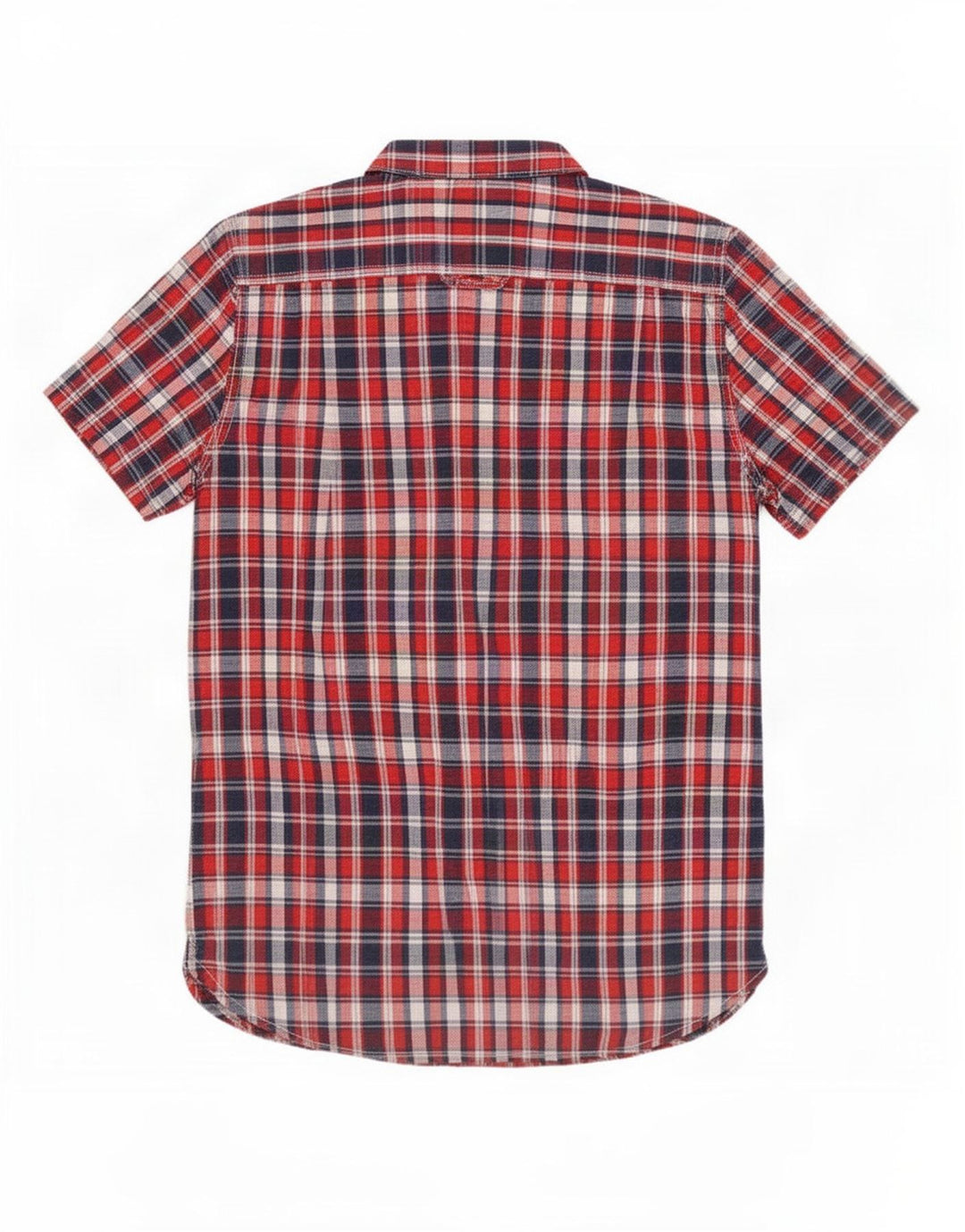 Superdry Camisa De Manga Corta De Algodón A Cuadros Rojo Medio