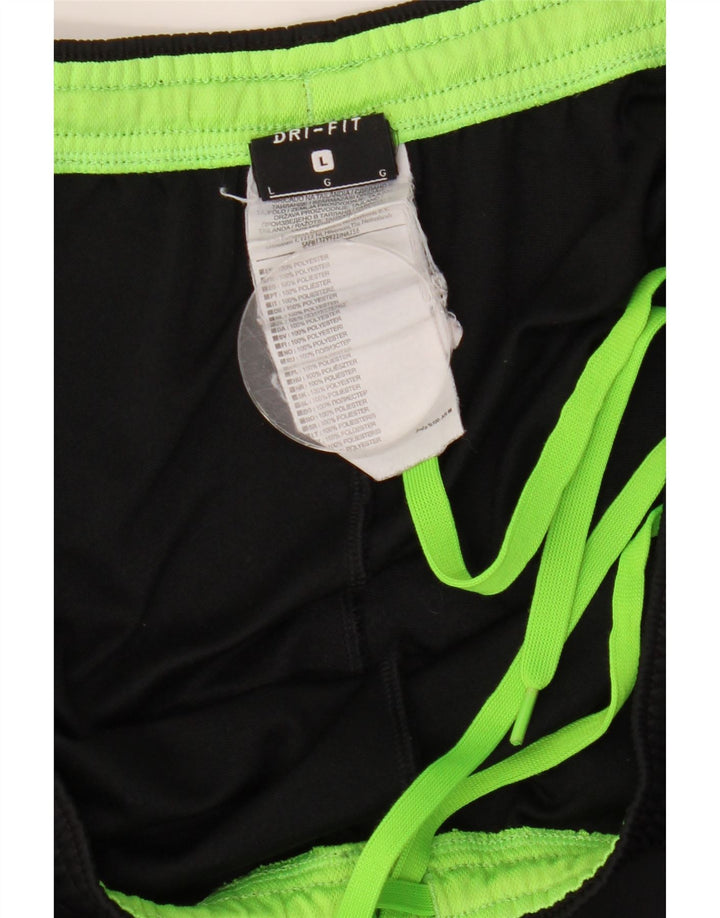 NIKE Pantalón de chándal Dri Fit para hombre, tamaño grande, color negro, poliéster