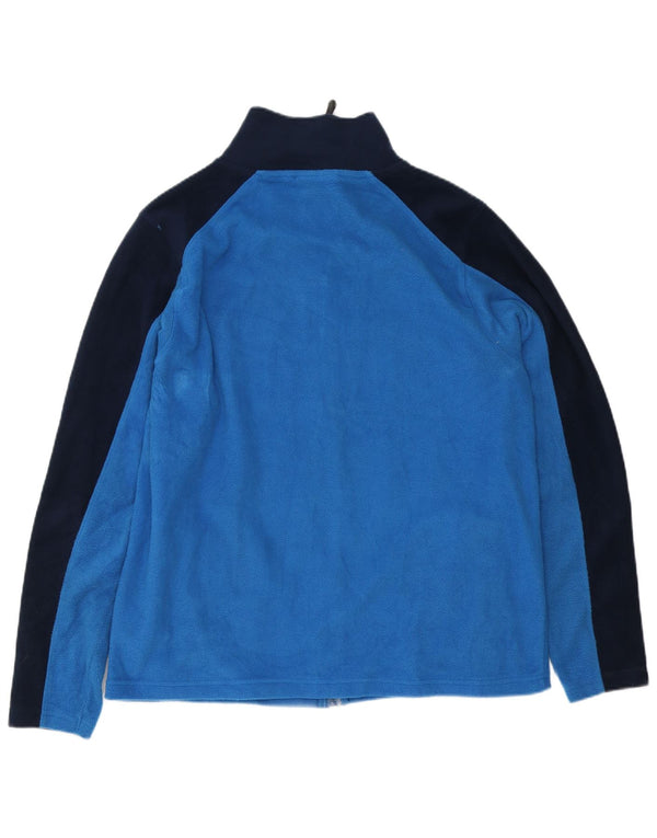 Pierre Cardin Chaqueta polar para hombre UK 40 Grande Azul Colorblock Poliéster