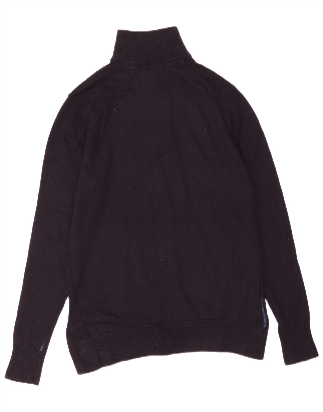Ted Baker - Jersey para hombre con cuello y cremallera, talla 3, lana azul marino mediana