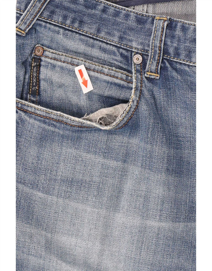 Jeans Armani Mujer Rectos W32 L30 Algodón Azul