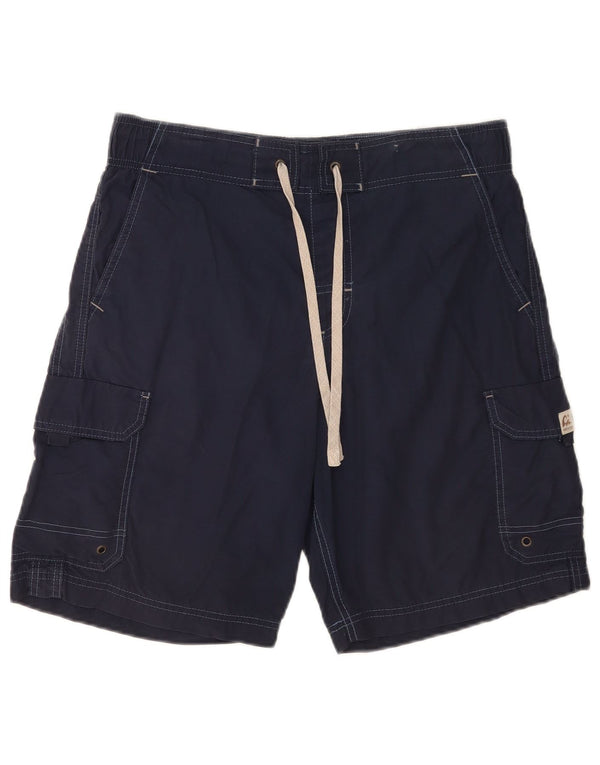 Marks & Spencer Hombre Cargo Bañador Shorts Mediano Azul Marino Algodón