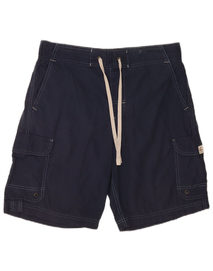 Marks & Spencer Hombre Cargo Bañador Shorts Mediano Azul Marino Algodón