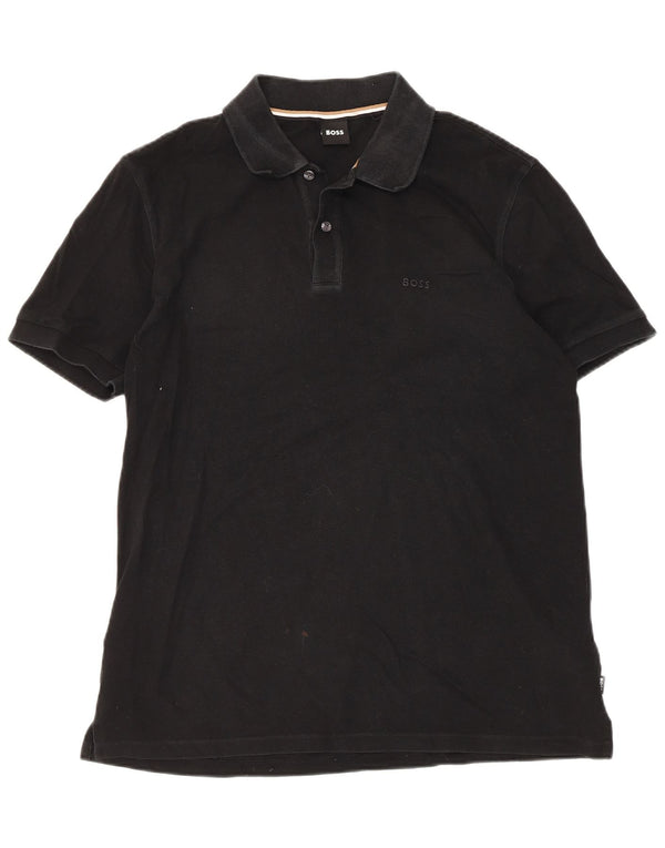 Polo Hugo Boss Hombre XL Algodón Negro