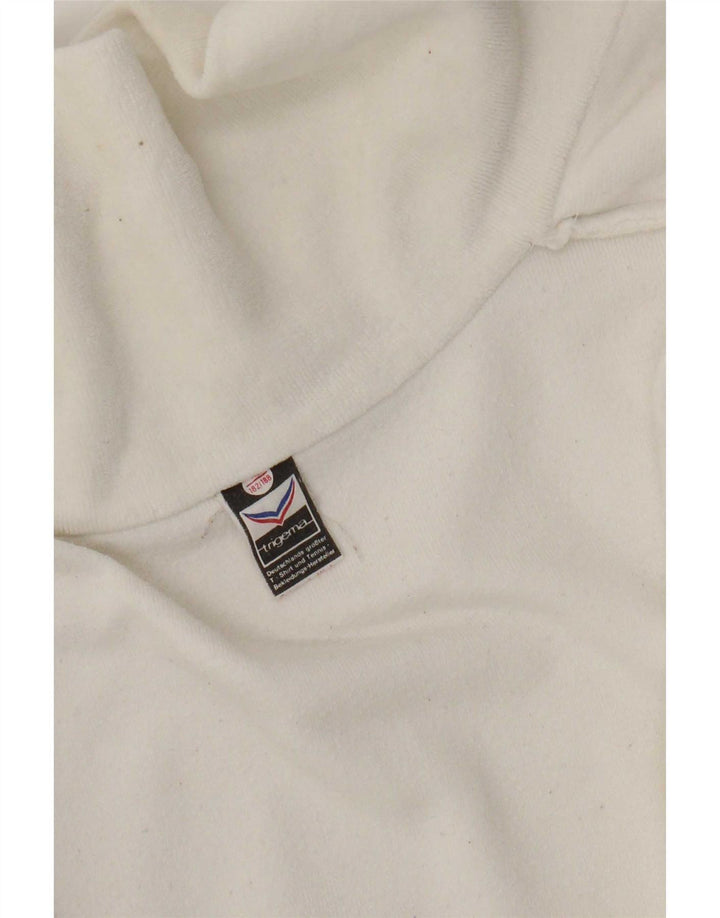 Trigema Hombre Chándal Top Chaqueta Pequeña Algodón Blanco