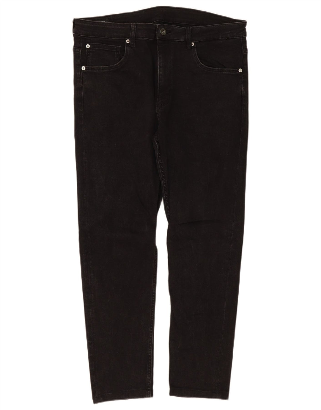 Zara Vaqueros Slim para Hombre EU 46 XL W36 L28 Negro