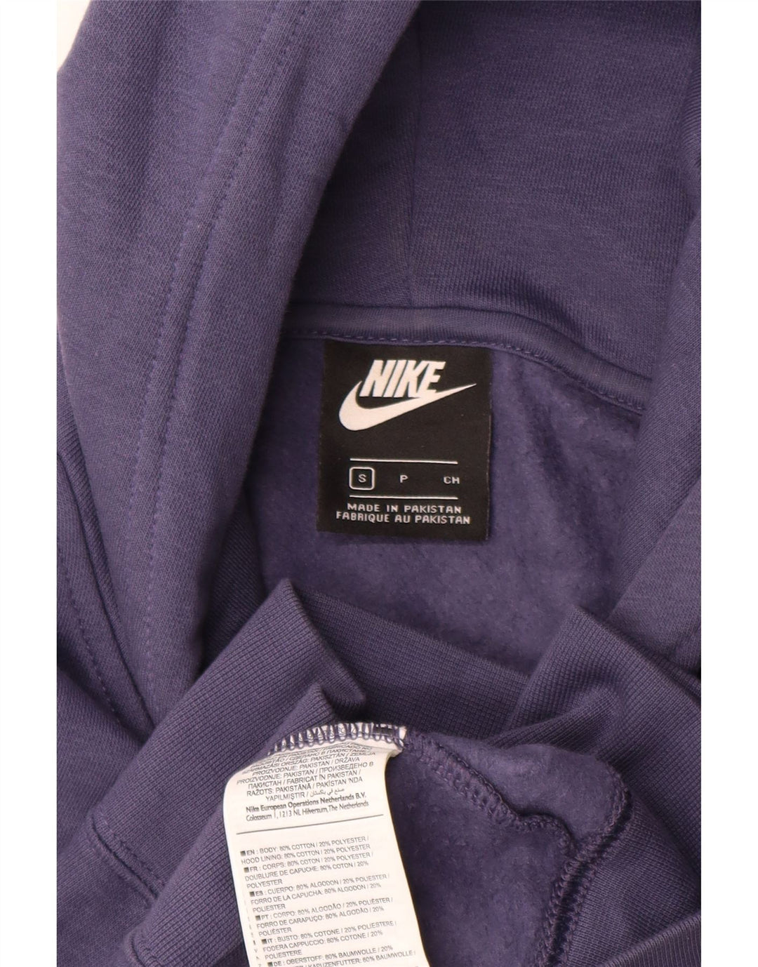 Nike - Sudadera con capucha para hombre, talla pequeña, algodón azul marino