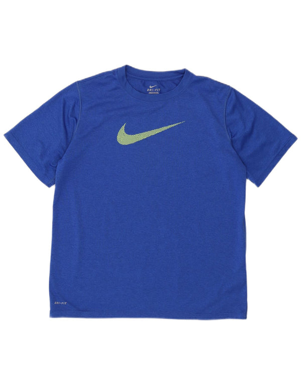 NIKE Camiseta Dri Fit Graphic para niños 13-14 años XL Azul Poliéster