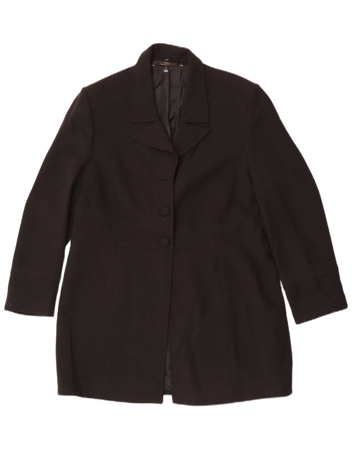 Marks & Spencer Abrigo St. Michael para mujer UK 40 XL Poliéster negro