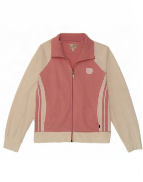 Asics - Chaqueta de chándal para mujer, talla 40, talla mediana, color rosa, deportiva