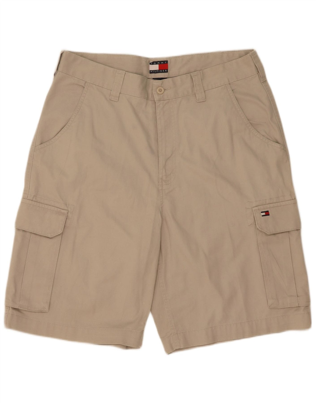 Tommy Hilfiger Shorts Cargo para Hombre W34 Grande Beige Algodón