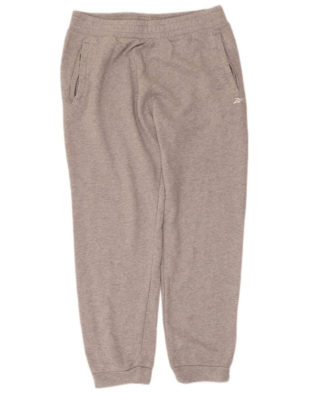 Pantalones de chándal Reebok Hombre Joggers de algodón moteado gris medio