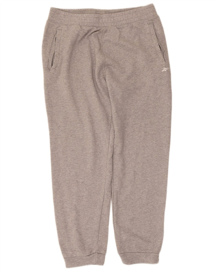 Pantalones de chándal Reebok Hombre Joggers de algodón moteado gris medio