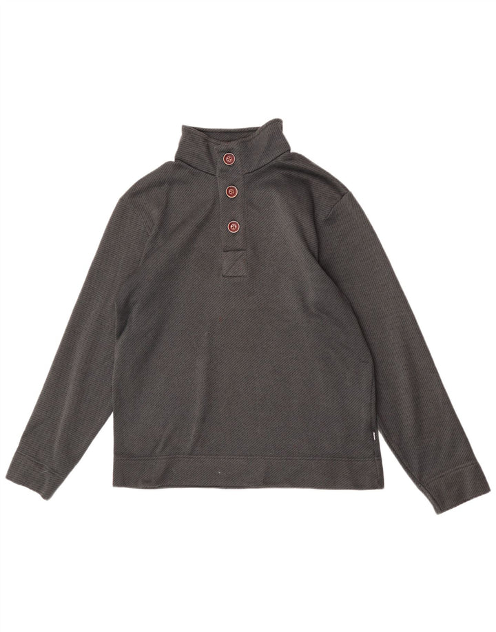Rohan Hombre Sudadera Con Cuello Con Botones Jersey Gris Medio Poliéster