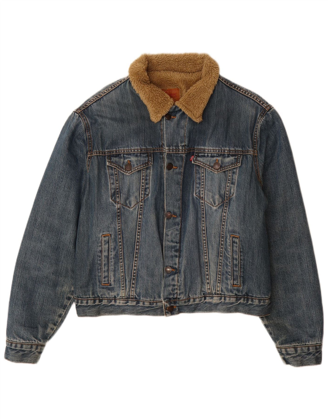 Levi's Mens 70500 Sherpa Denim Jacket UK 40 Grande Azul